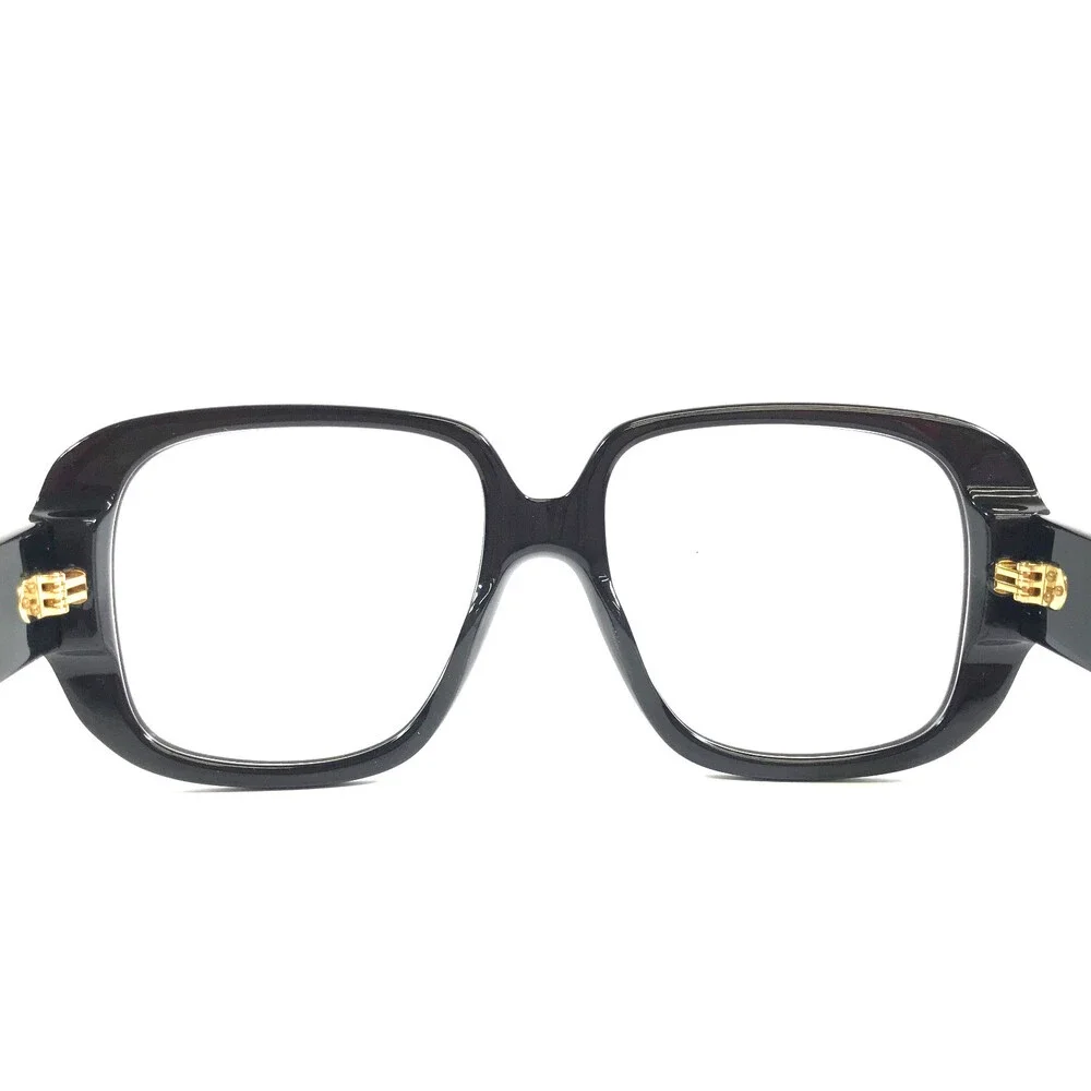 Alfred Kerbs Eyeglasses Frames CARI BK Shiny Black Gold Full Rim 55-17-141